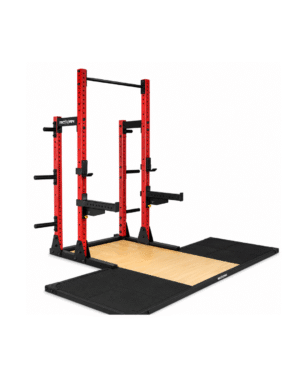 Roxan Commercial Power Rack with Integrated Deadlift Platform